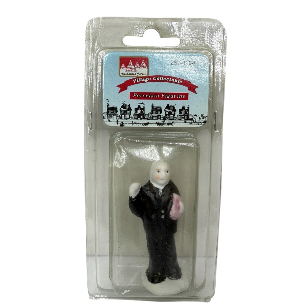 Enchanted Forest Village Collectable Porcelain Figurine Gentleman 282-0194 NIP